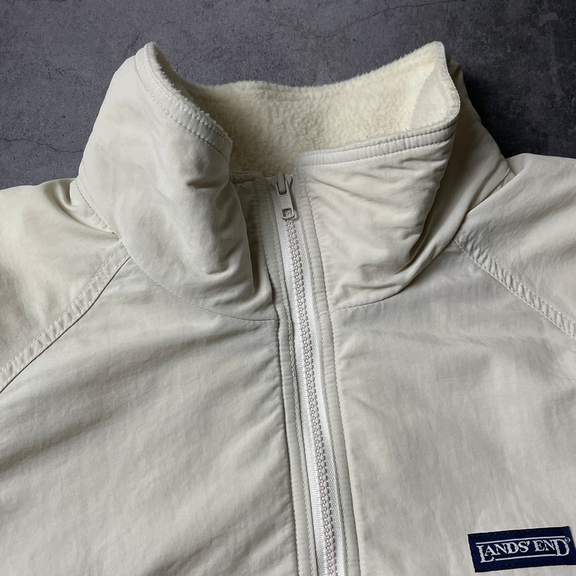 LANDS' END 1990s 랜즈엔드 아이보리 집업 자켓 A00812 상품이미지2