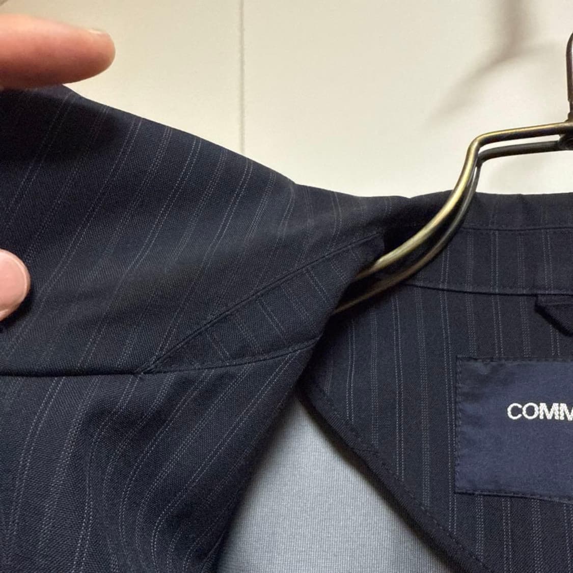 꼼데가르송 옴므 스트라이프 발마칸 코트 상품이미지5