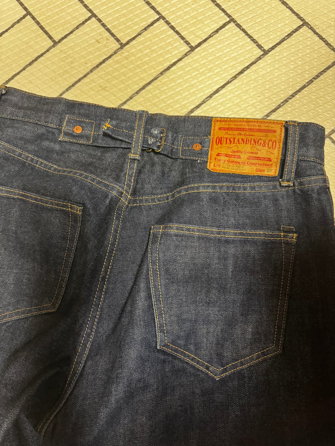아웃스탠딩 30s 와이드 셀비지 데님팬츠 30 상품이미지1