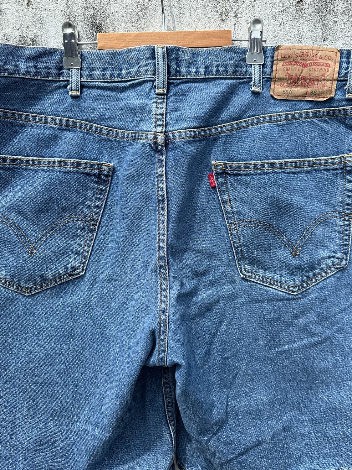 [38] 00s 리바이스 550 데님 반바지 Mexico made 상품이미지6