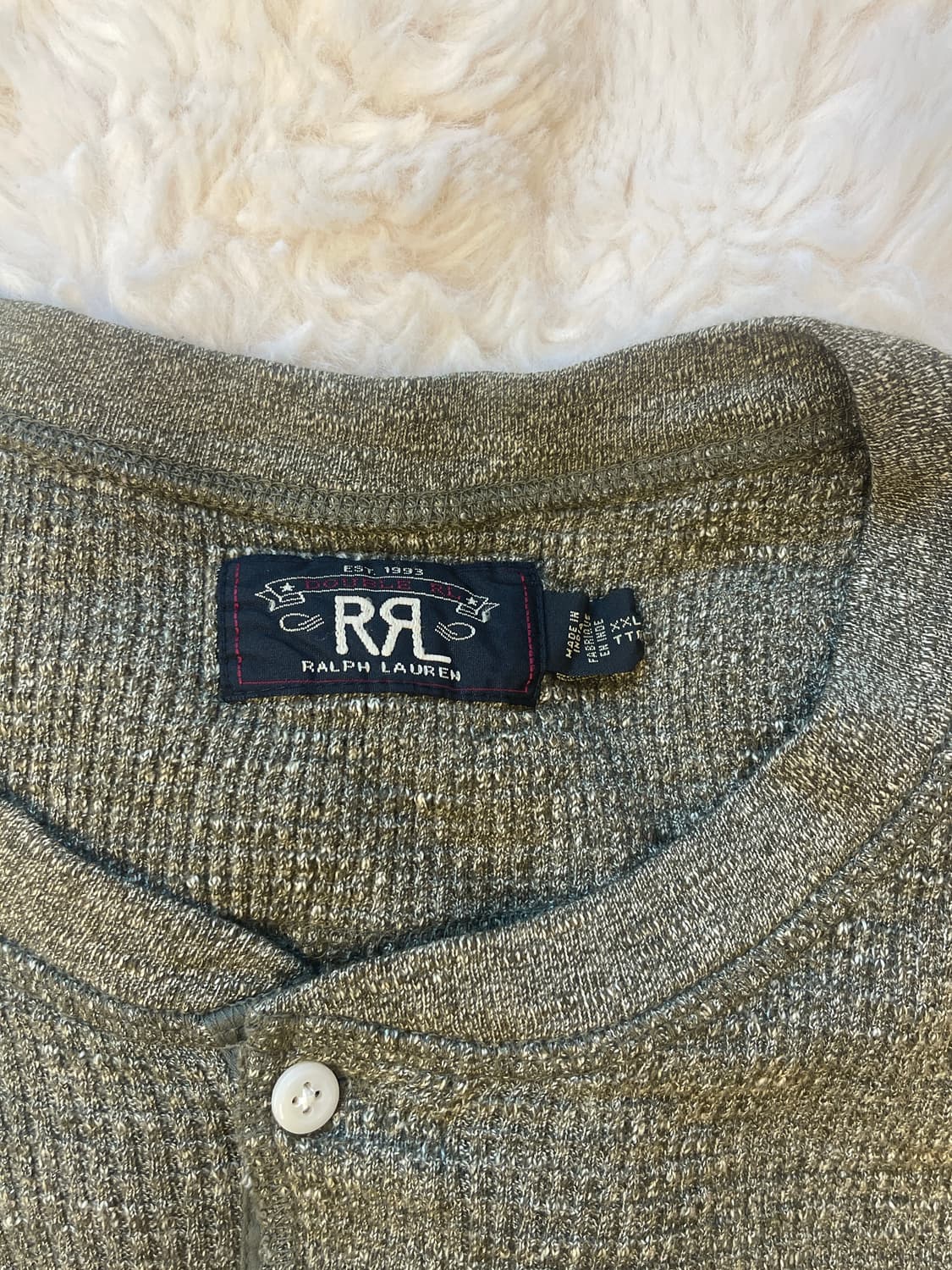 RRL 헨리넥 세이지 트리 그린 XXL 상품이미지3