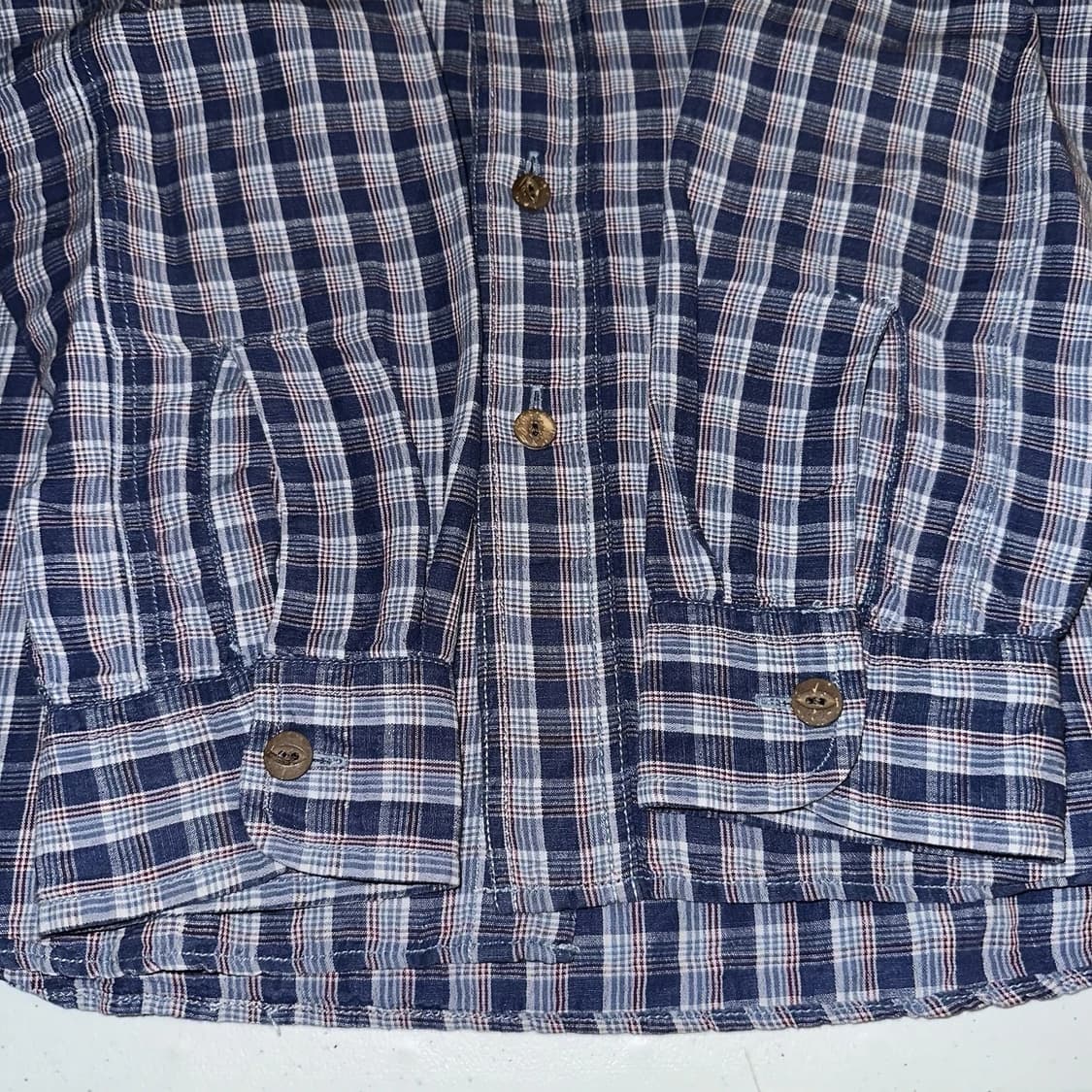 RRL 더블알엘 코튼 린넨 워크셔츠 블루 상품이미지8