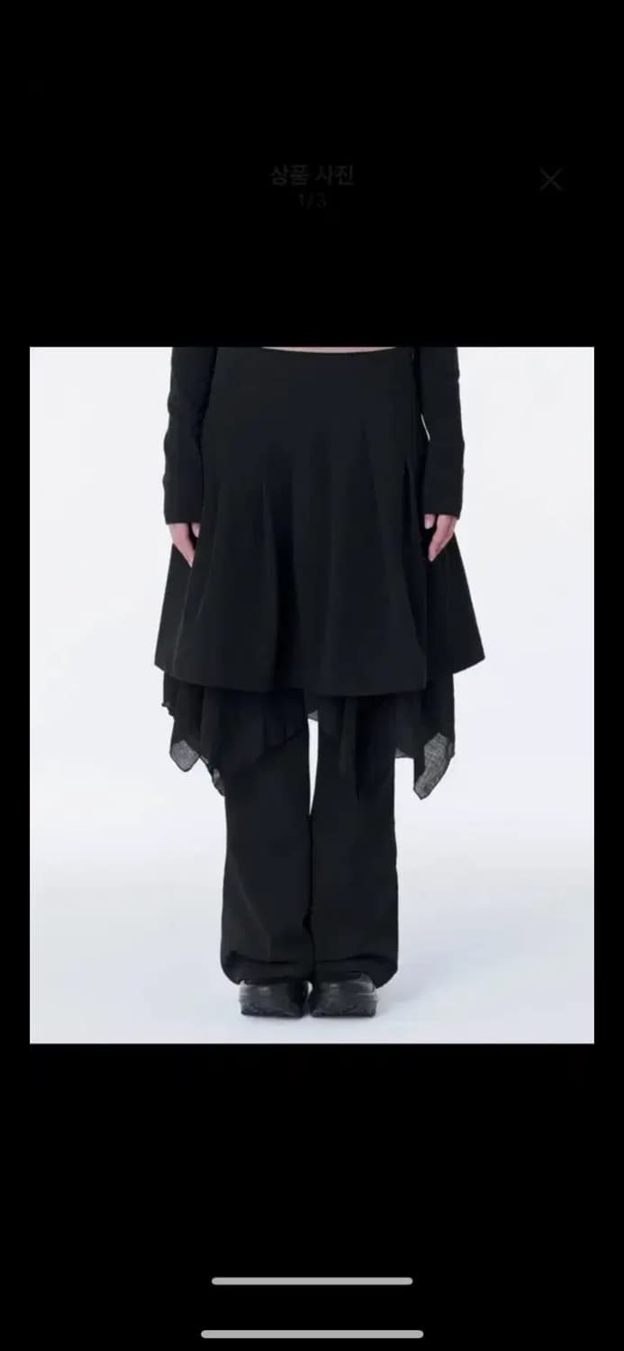미세키서울 레이어드 스커트 black 1사이즈 상품이미지1