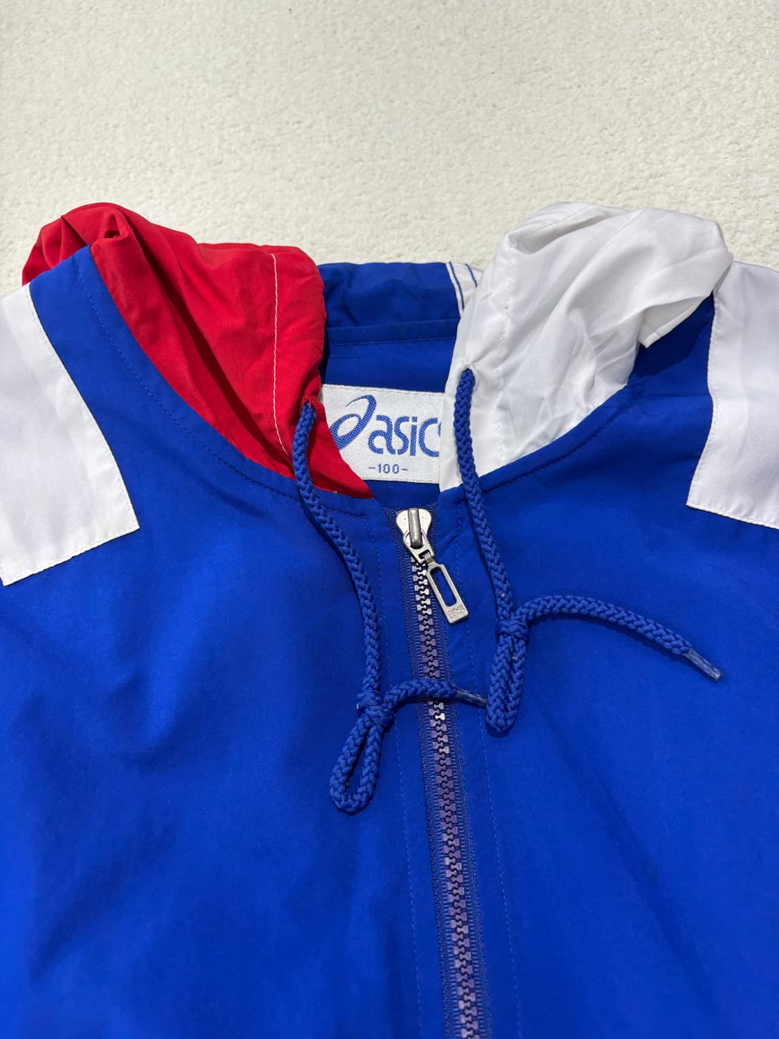 아식스 90s 올드스쿨 아노락 바람막이 반집업 100-105 상품이미지3