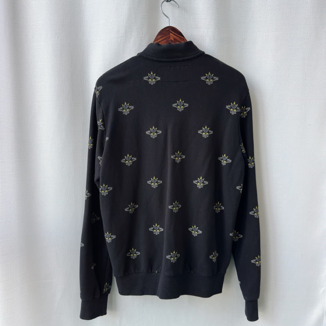 하이드로겐 로봇 스컬 프린팅 블루종 블랙 L 상품이미지9