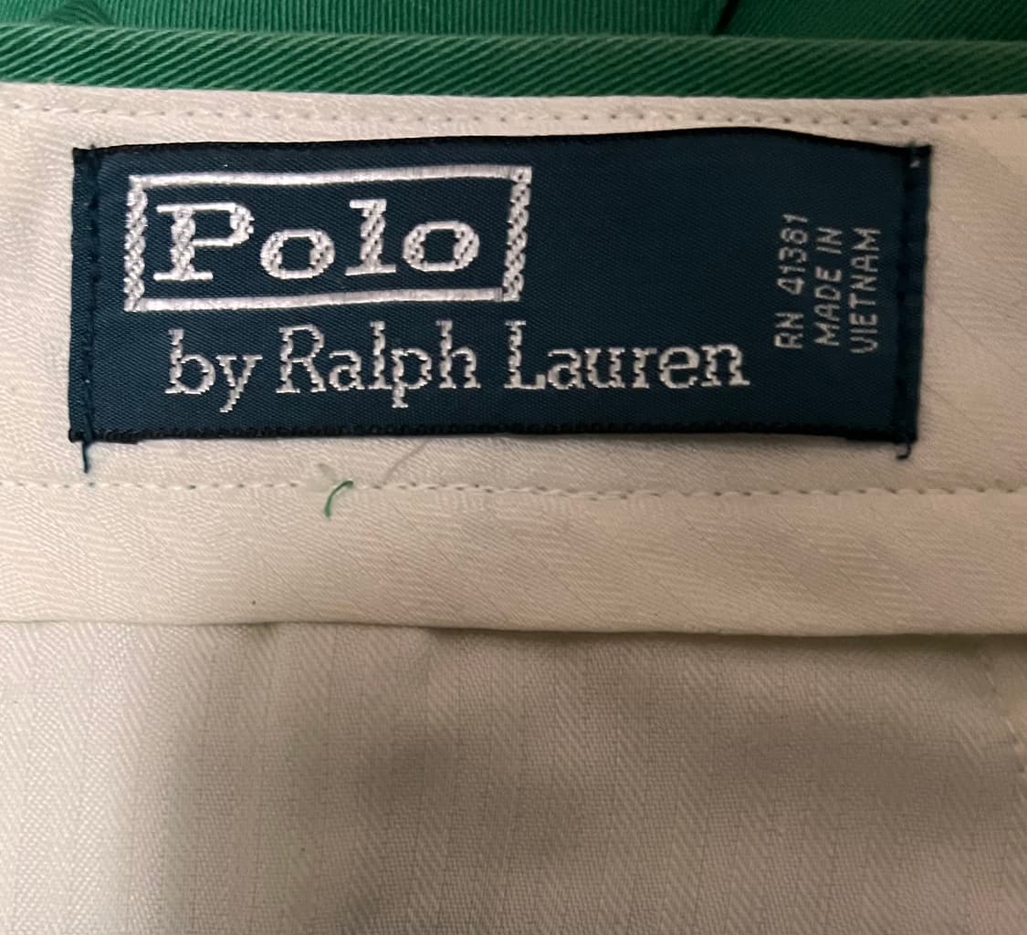 폴로 랄프로렌 면바지 33/32 그린 상품이미지5