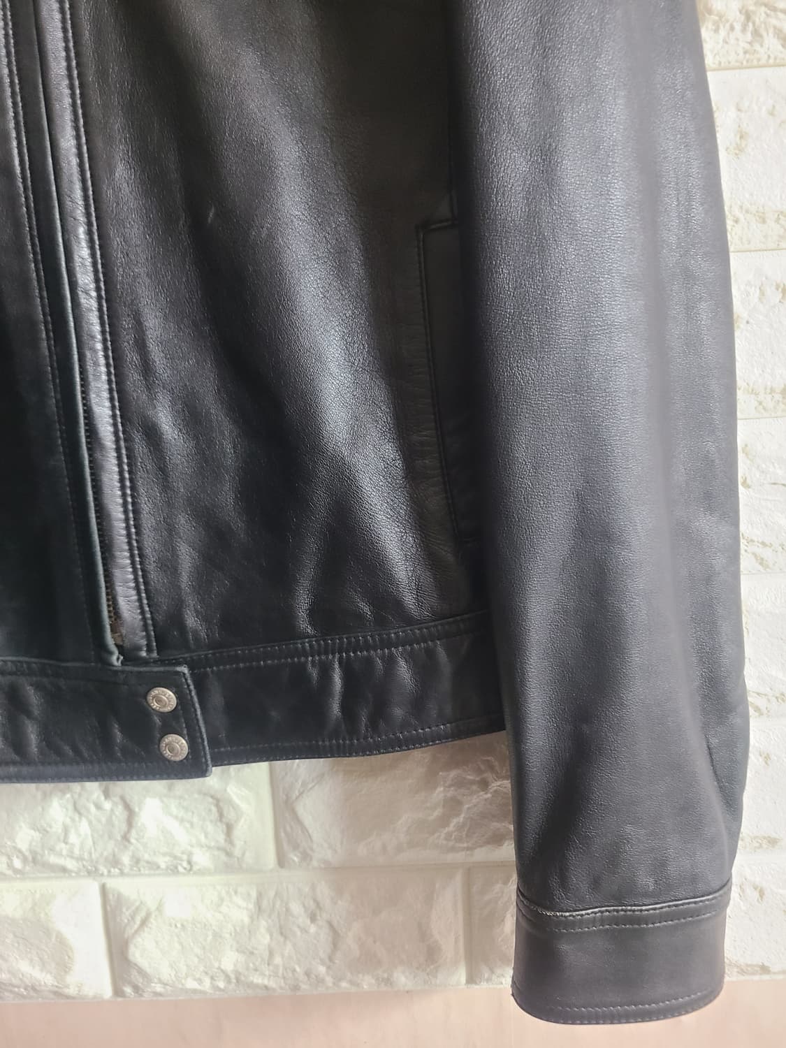 [수]Y2K 빈티지 여자 가죽 점퍼(55-66) 상품이미지5