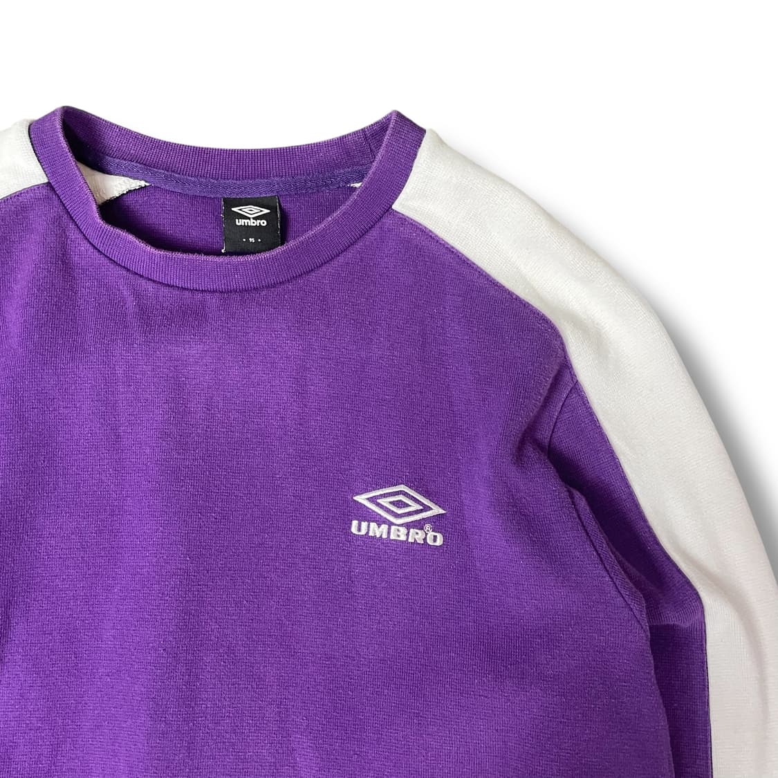 엄브로 화이트 배색 퍼플 미니 로고 맨투맨 95 상품이미지3