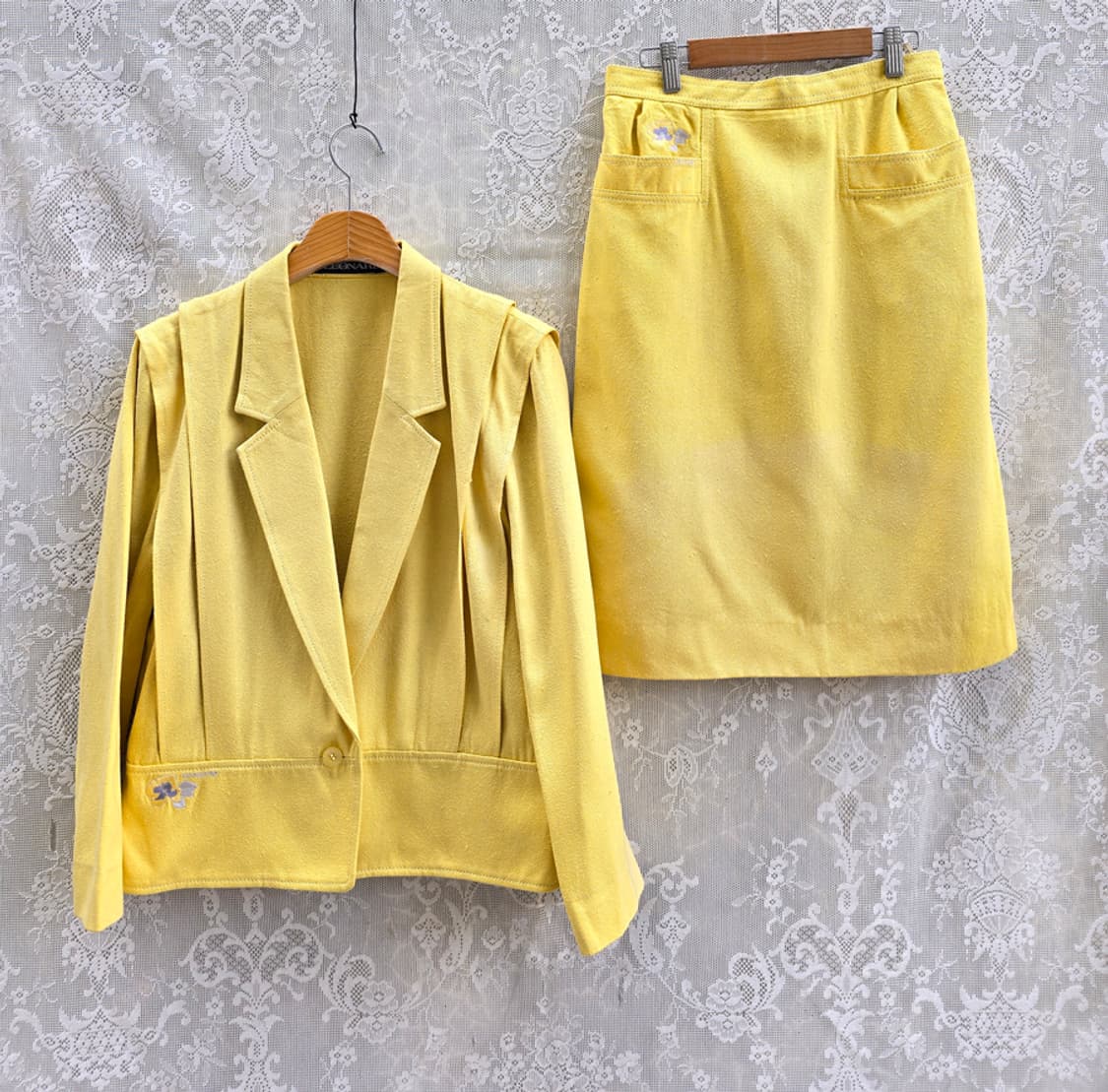 80-90s 레오나드 실크 투피스 상품이미지1