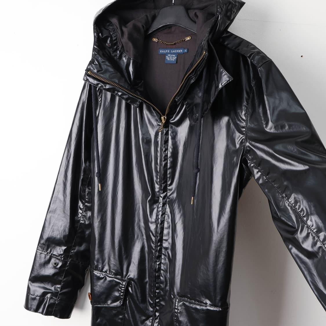 55/폴로 랄프로렌 유광 코튼 후드 집업 자켓 상품이미지5