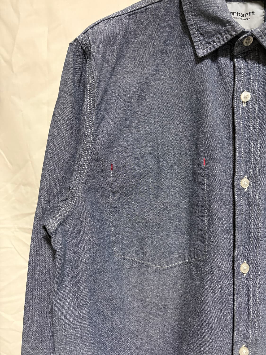 칼하트 윕 샴브레이 워크 셔츠 / 블루, XL 상품이미지6