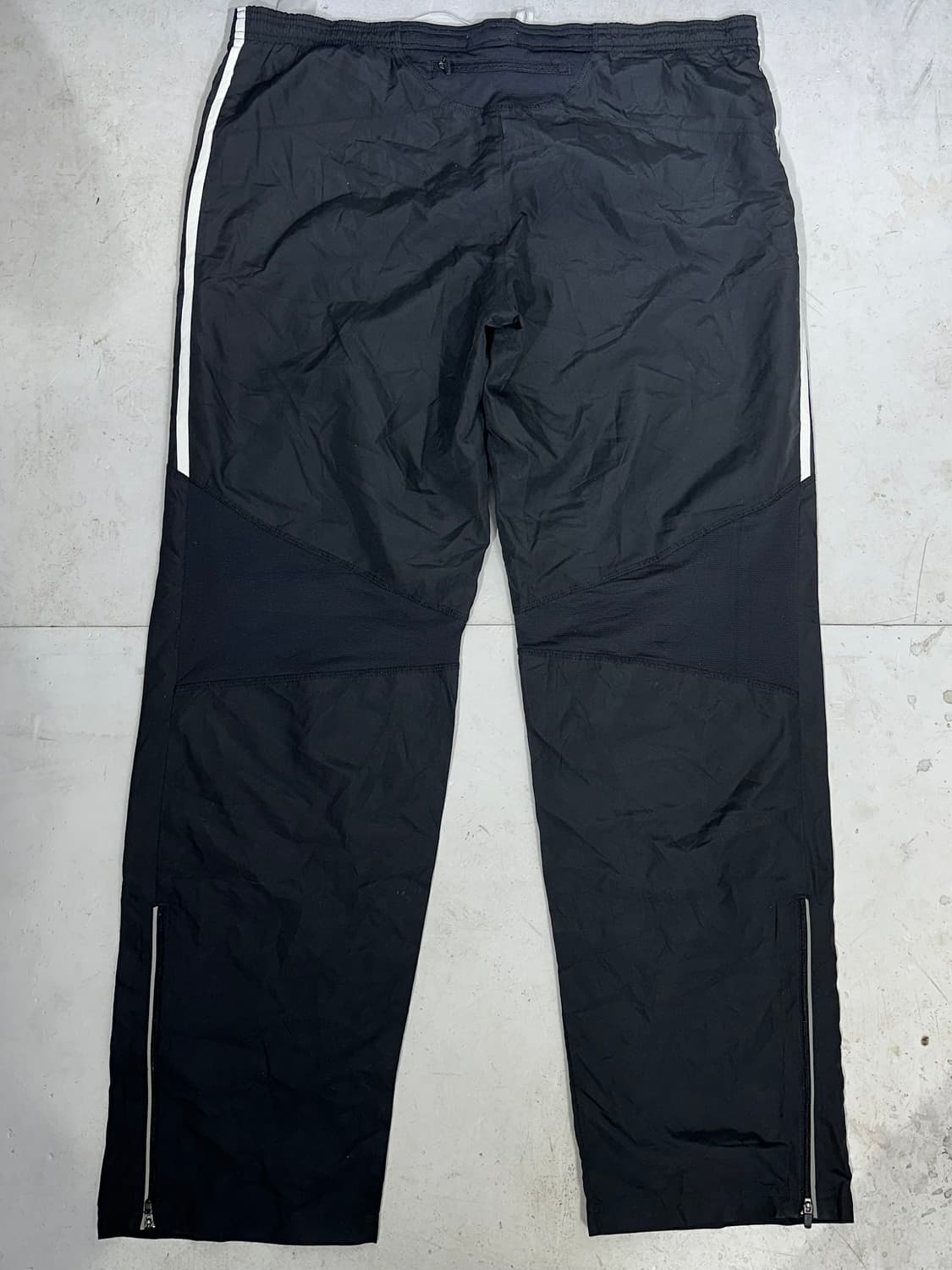 아디다스 블랙 화이트 삼선 와이드 트랙 팬츠 추리닝 바지 상품이미지5