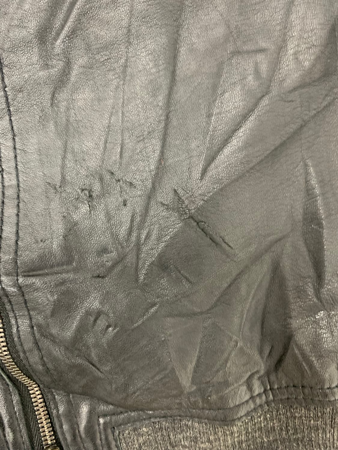 japanese vintge 크롭 레더자켓#746 상품이미지4