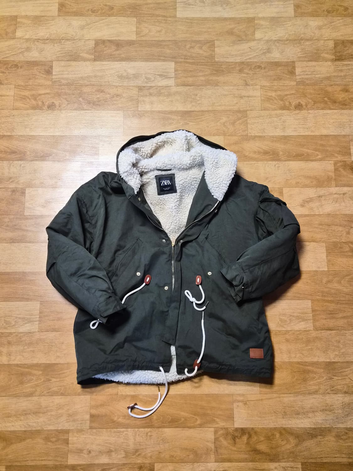 자라 퍼 점퍼 자켓 L 상품이미지5