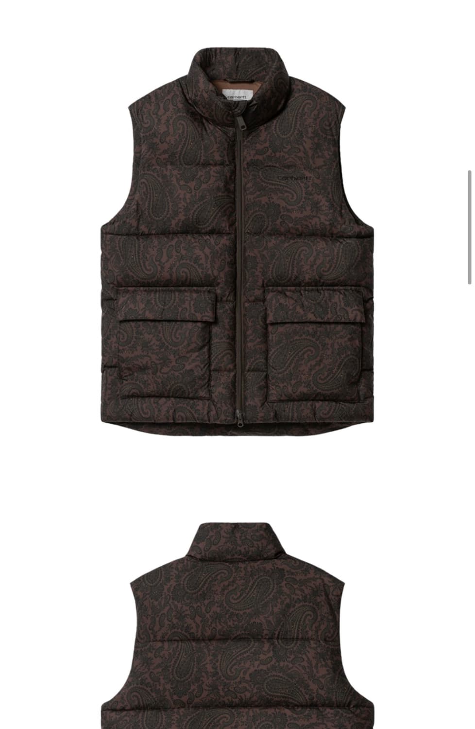 칼하트 WIP 스프링필드 페이즐리 프린트 베스트 상품이미지1