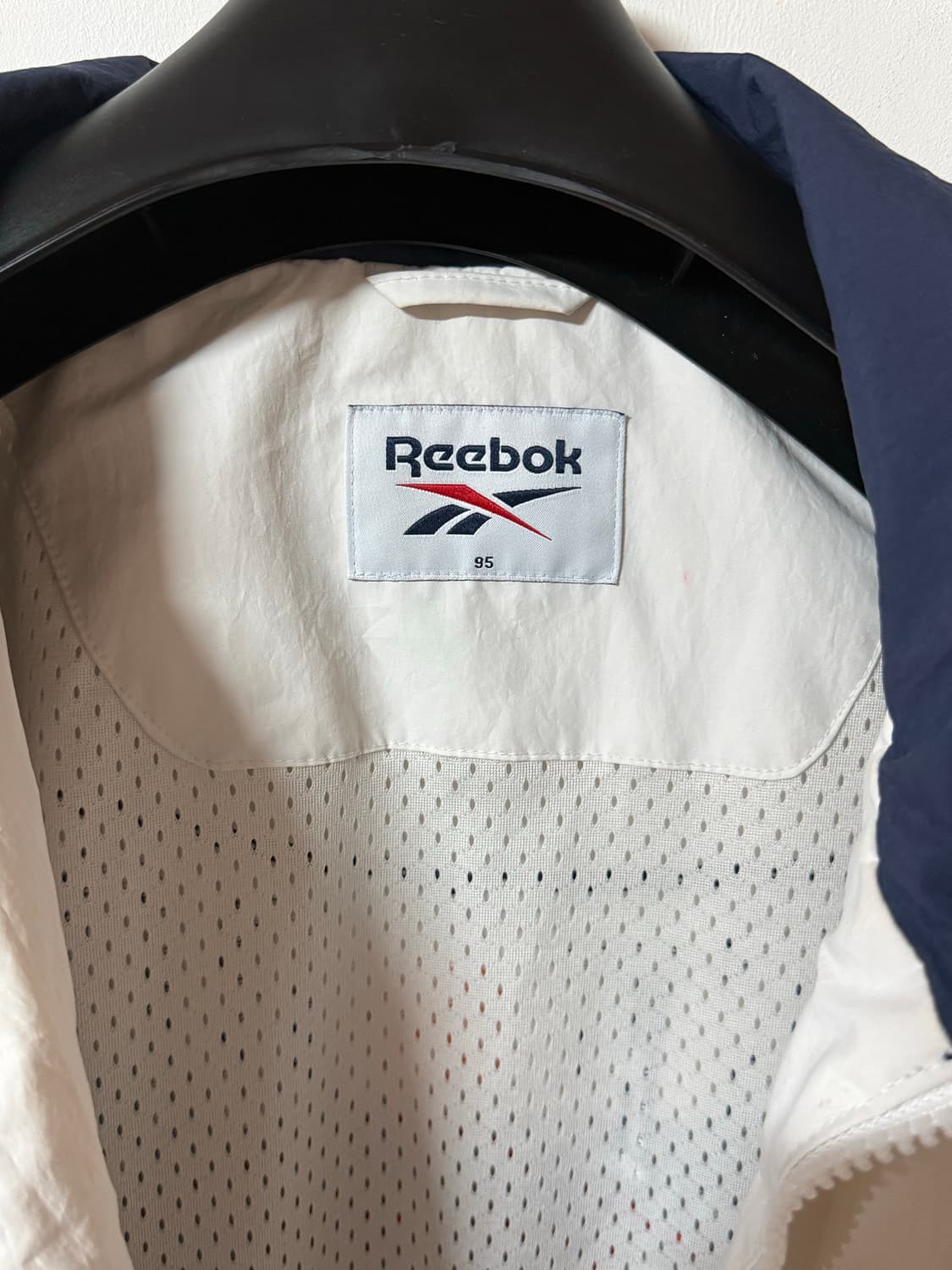 90‘s 올드스쿨 리복 빅로고 컬러블록 나일론 바람막이 95 상품이미지8