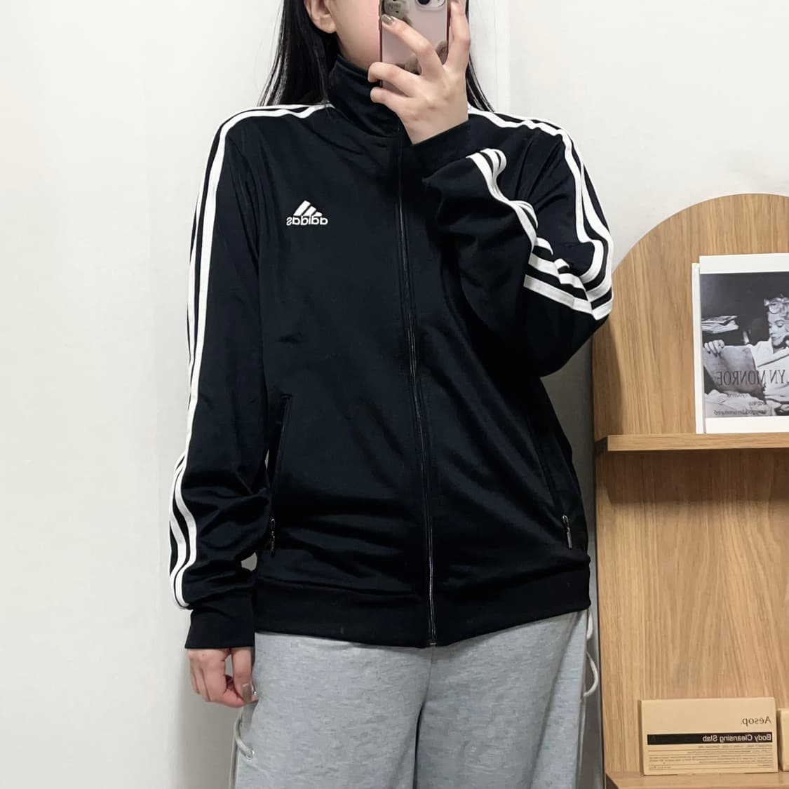 [정품] 아디다스 블랙 3S 삼선 져지 [ M ] 상품이미지2