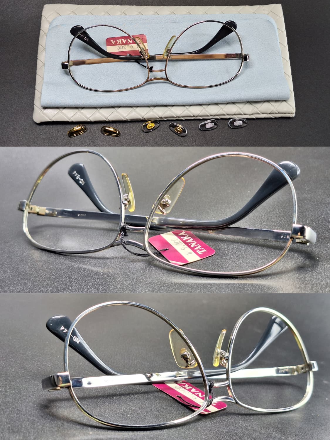 80s 일본제 빈티지 데드스톡 미사용/56mm 안경테 No-844 STP 상품이미지2