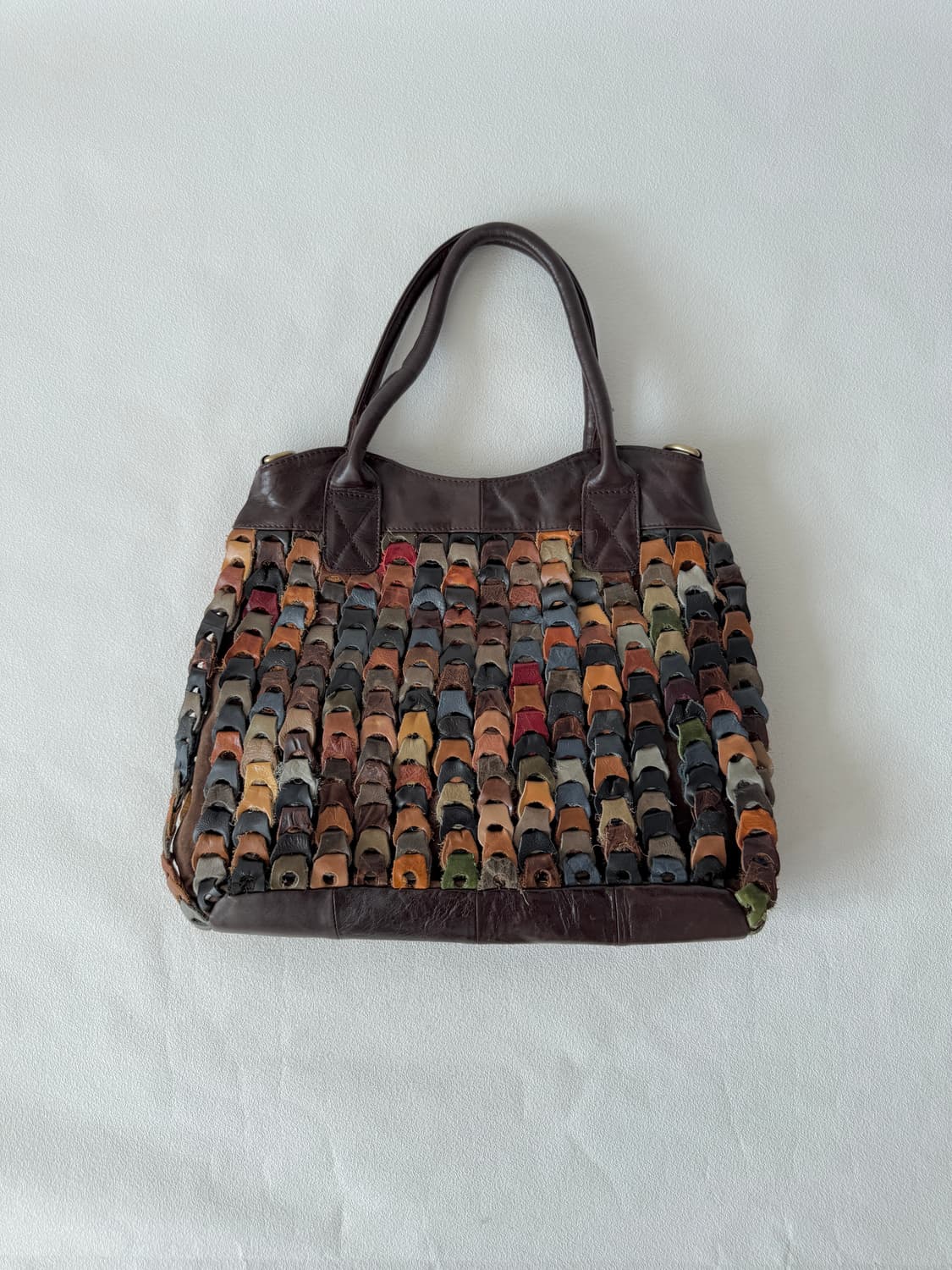 Pre owned 레더 토트백 상품이미지4