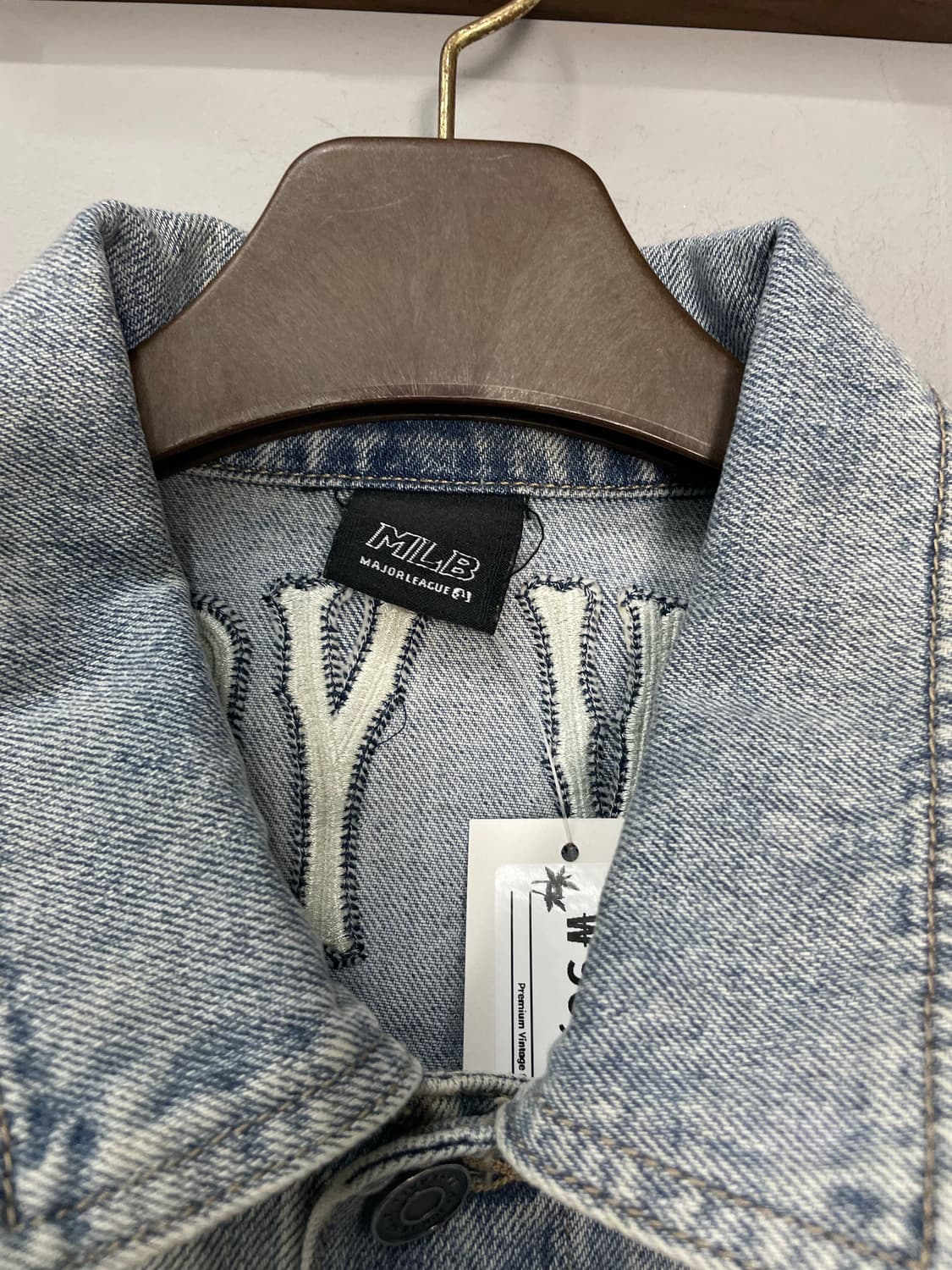 MLB 뉴욕 양키스 빅로고 데님 자켓 H952 상품이미지6