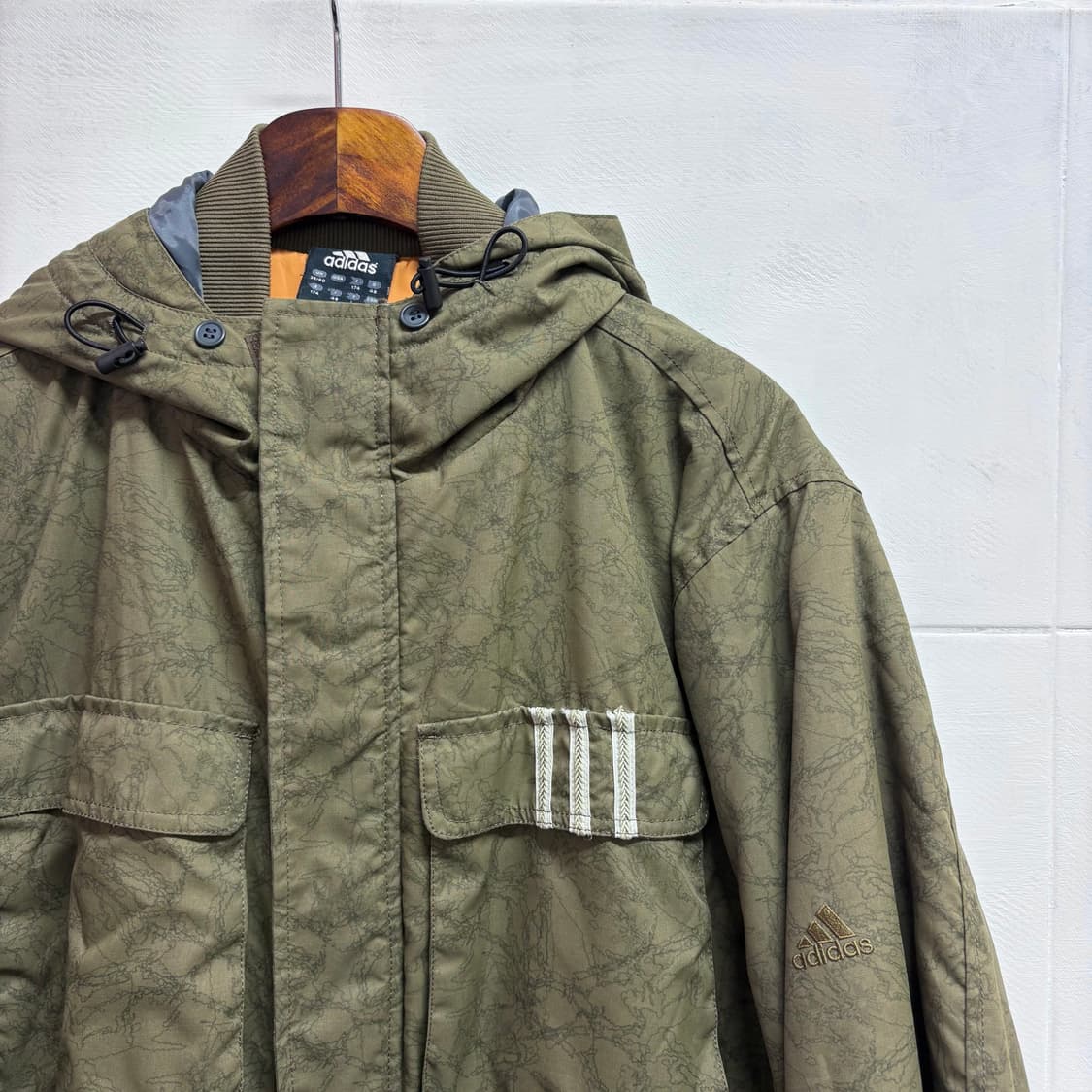 adidas 아디다스 카키 후드 투웨이 Thermolite 점퍼 아우터  상품이미지2