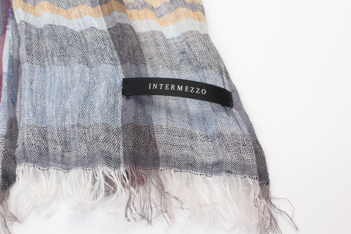INTERMEZZO Check Linen Scarf (Made In It 상품이미지5