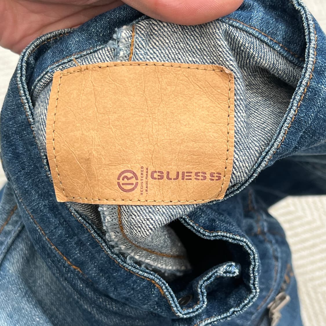 게스 데님 바이커 자켓 r3279 상품이미지7