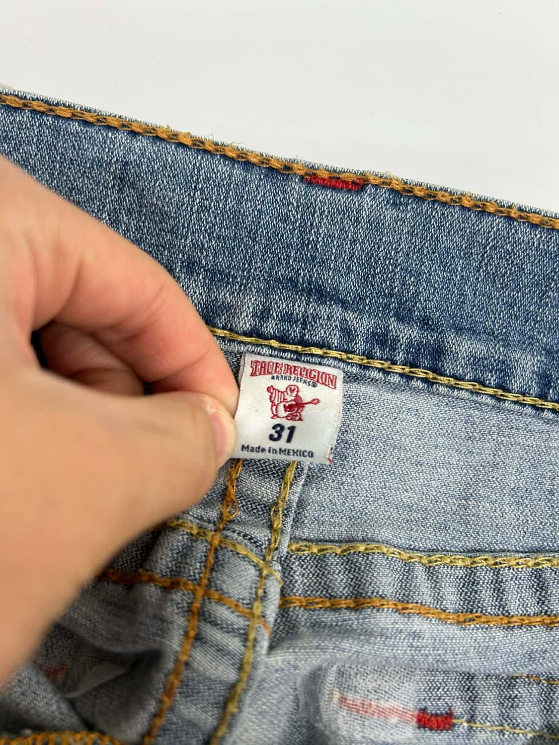 [31] 트루릴리젼 조이 스트레이트 연청 데님 팬츠 상품이미지4