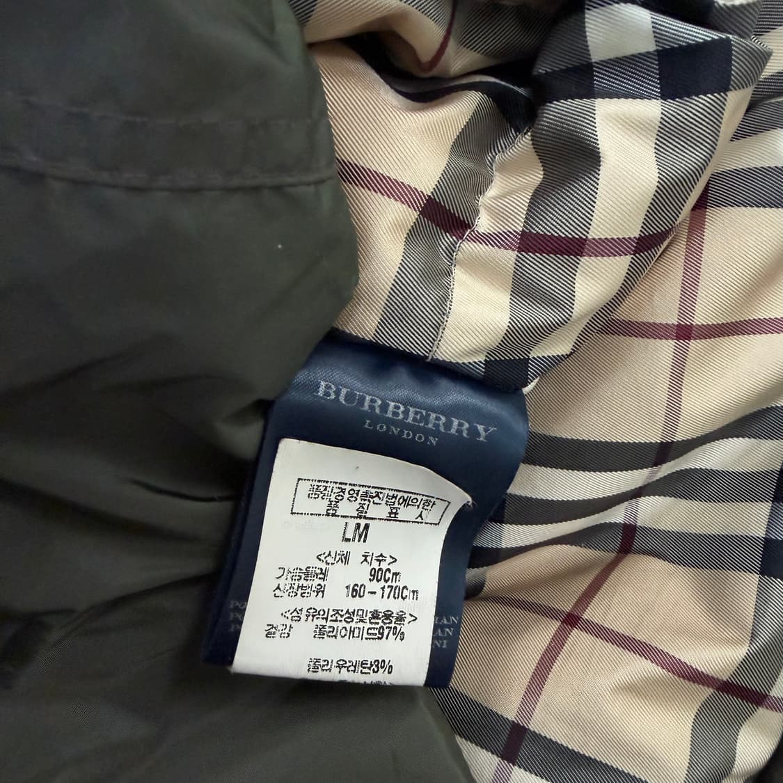 LM 버버리 빈티지 패딩 (선페이드) 0127H1 상품이미지6