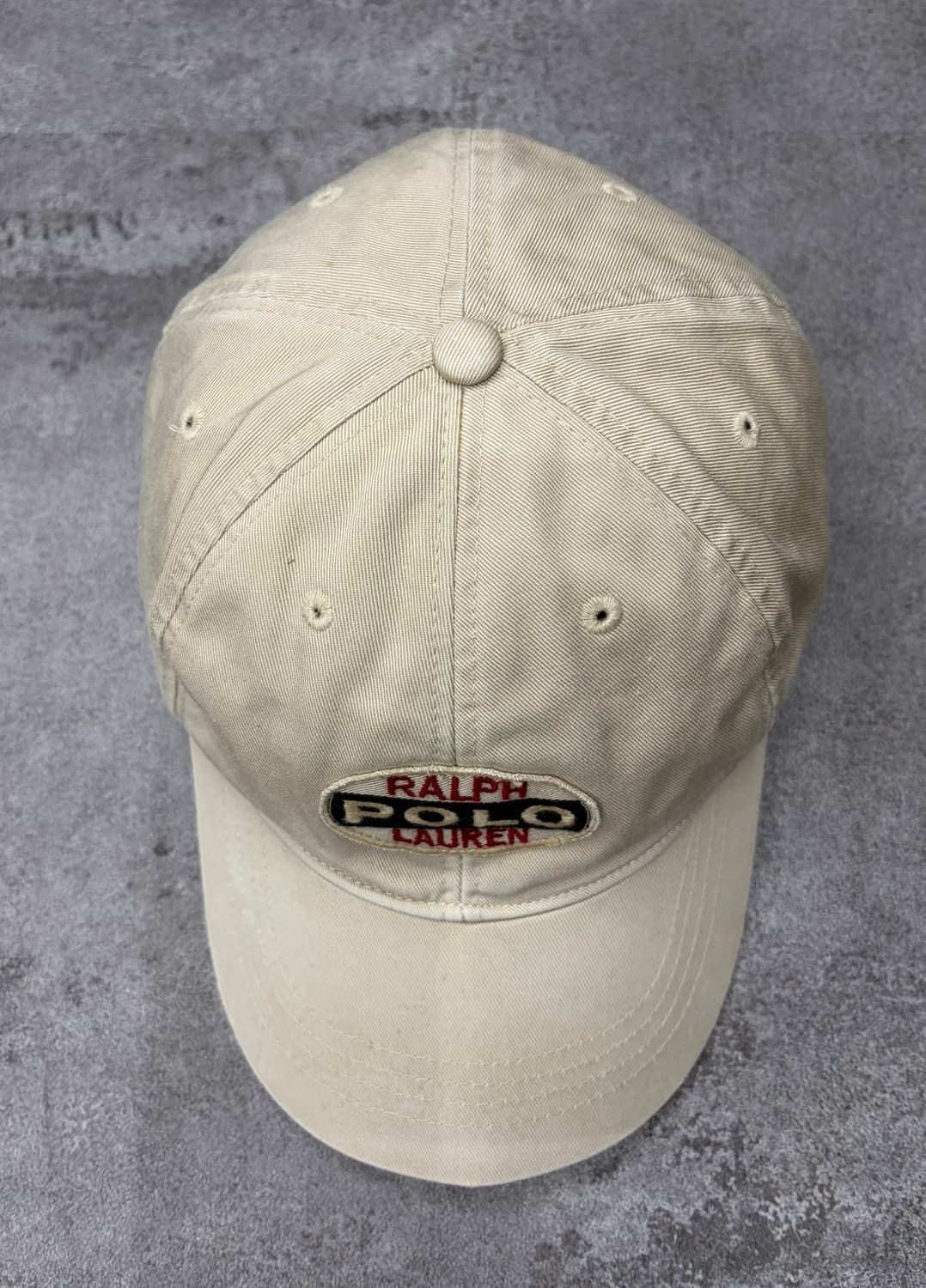 90s 폴로 랄프로렌 베이지 볼캡 모자 상품이미지3