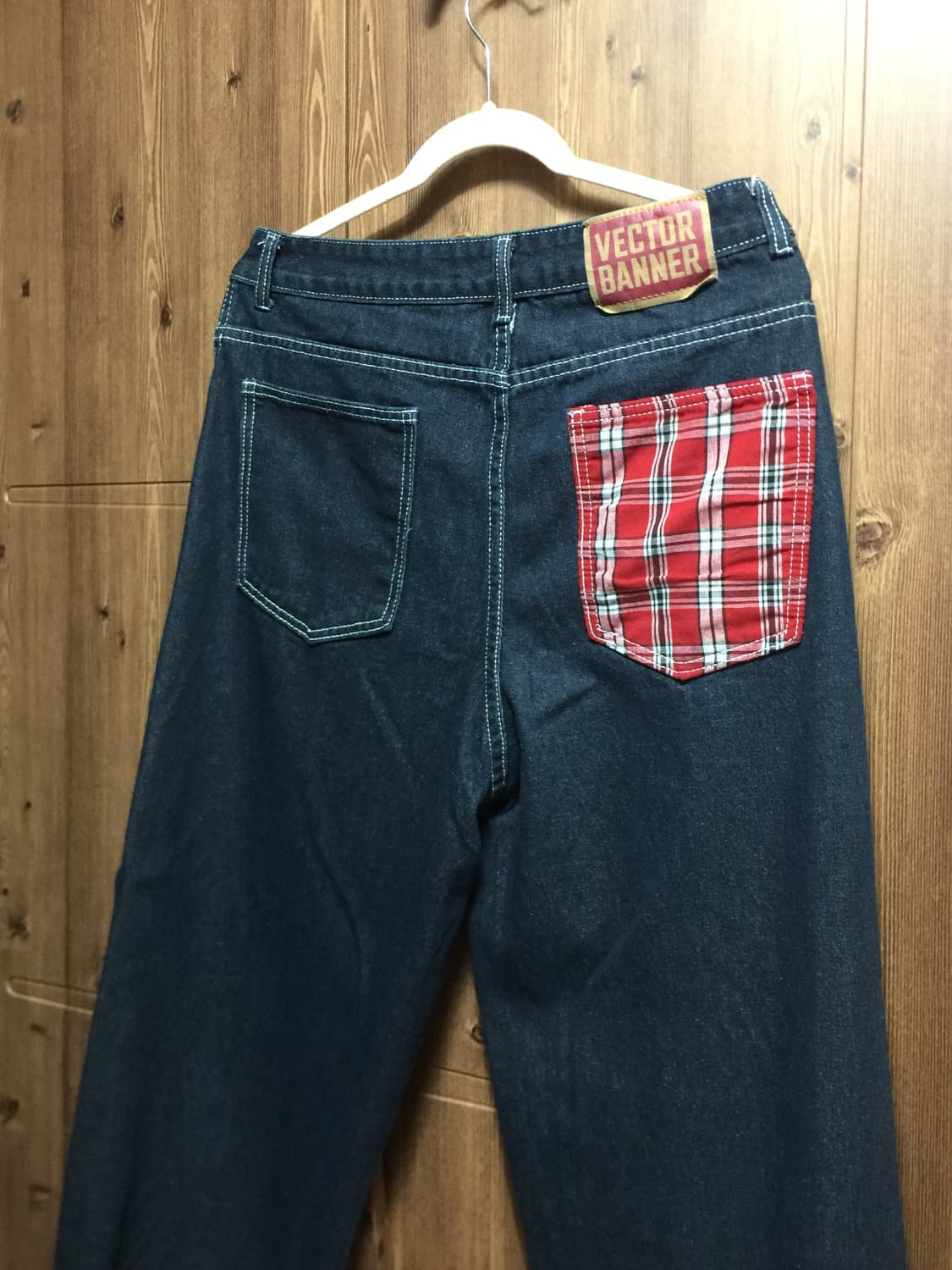 체크 청바지 상품이미지2