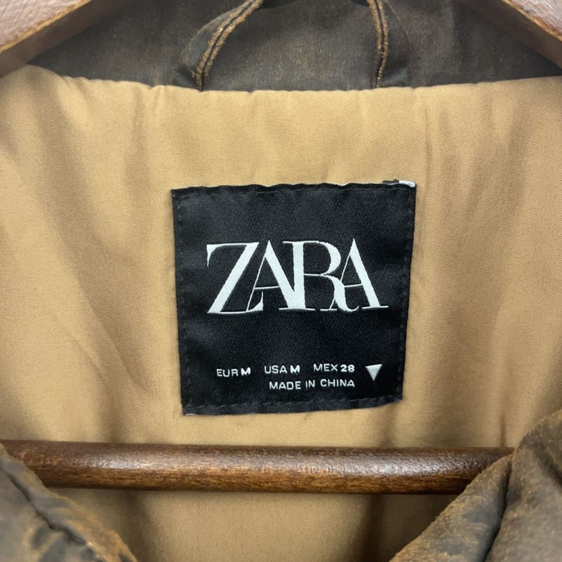 자라 왁스드 워시드 워싱 모던시크 빈티지 자켓 M C08941 상품이미지5