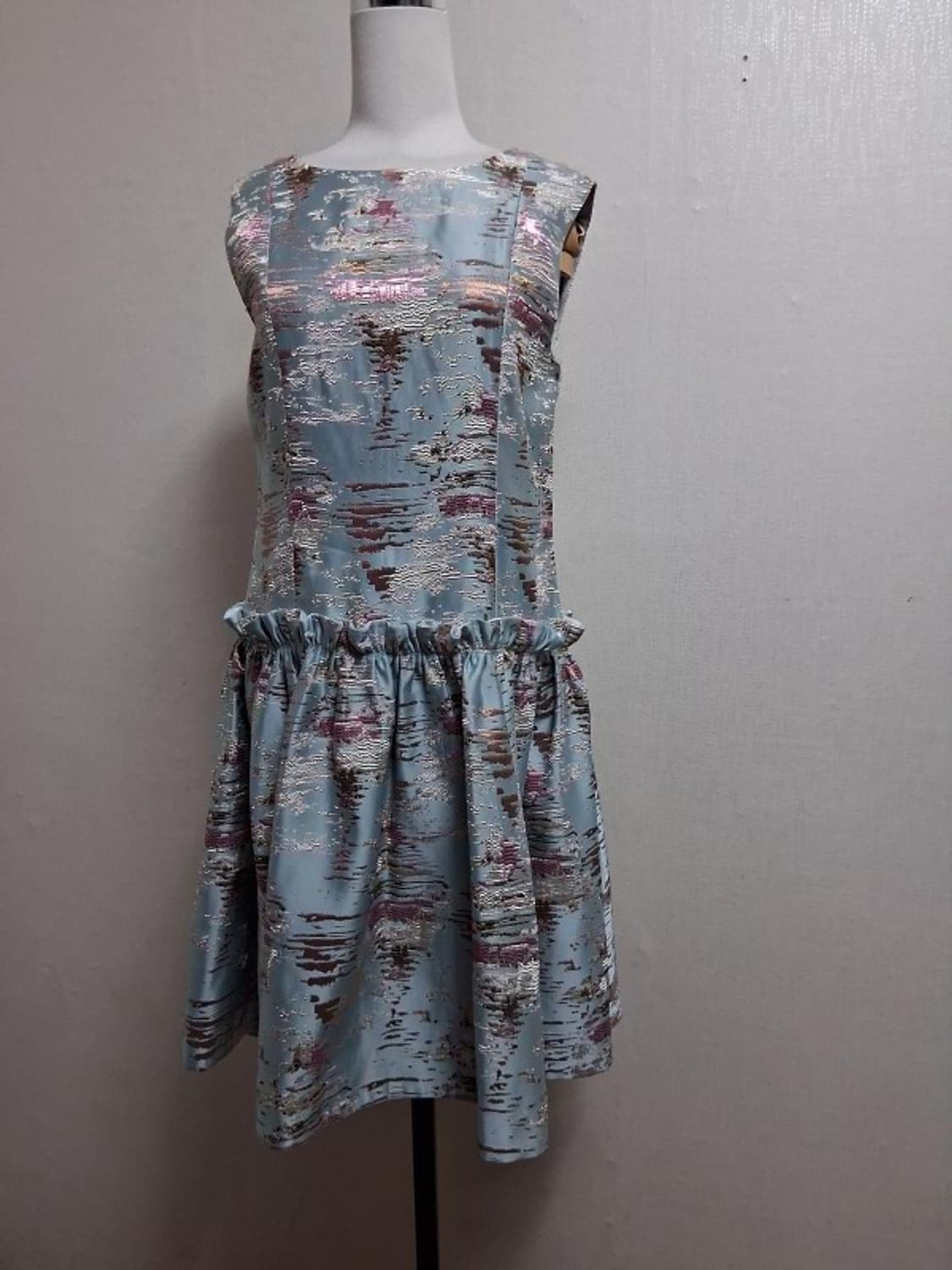 일본빈티지수입 Shesty 메탈릭 글램 파티자카드원피스 55 하객룩 파티 상품이미지1