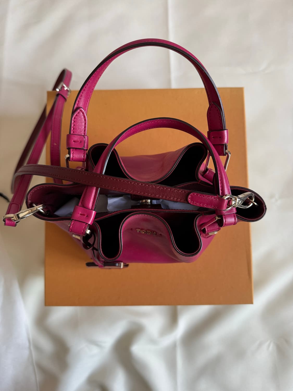 토즈 미니 플라워백 핑크 상품이미지2