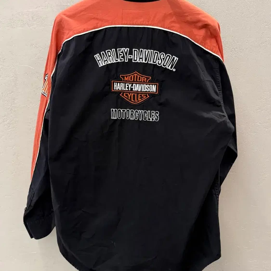 HARLEY-DAVIDSON 할리데이비슨 빅로고 워크 레이싱 셔츠 상품이미지2