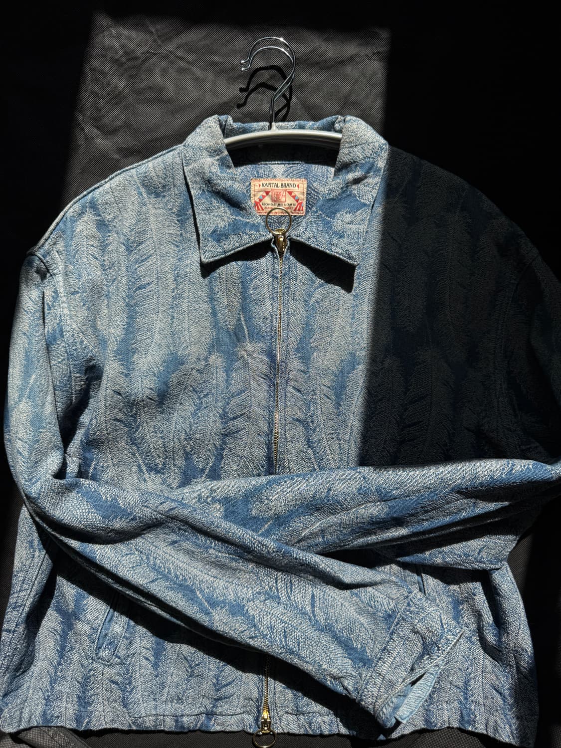 [Kapital] 캐피탈 12온즈 맥파이 데님 드리즐러 자켓 라이트인디고 상품이미지2