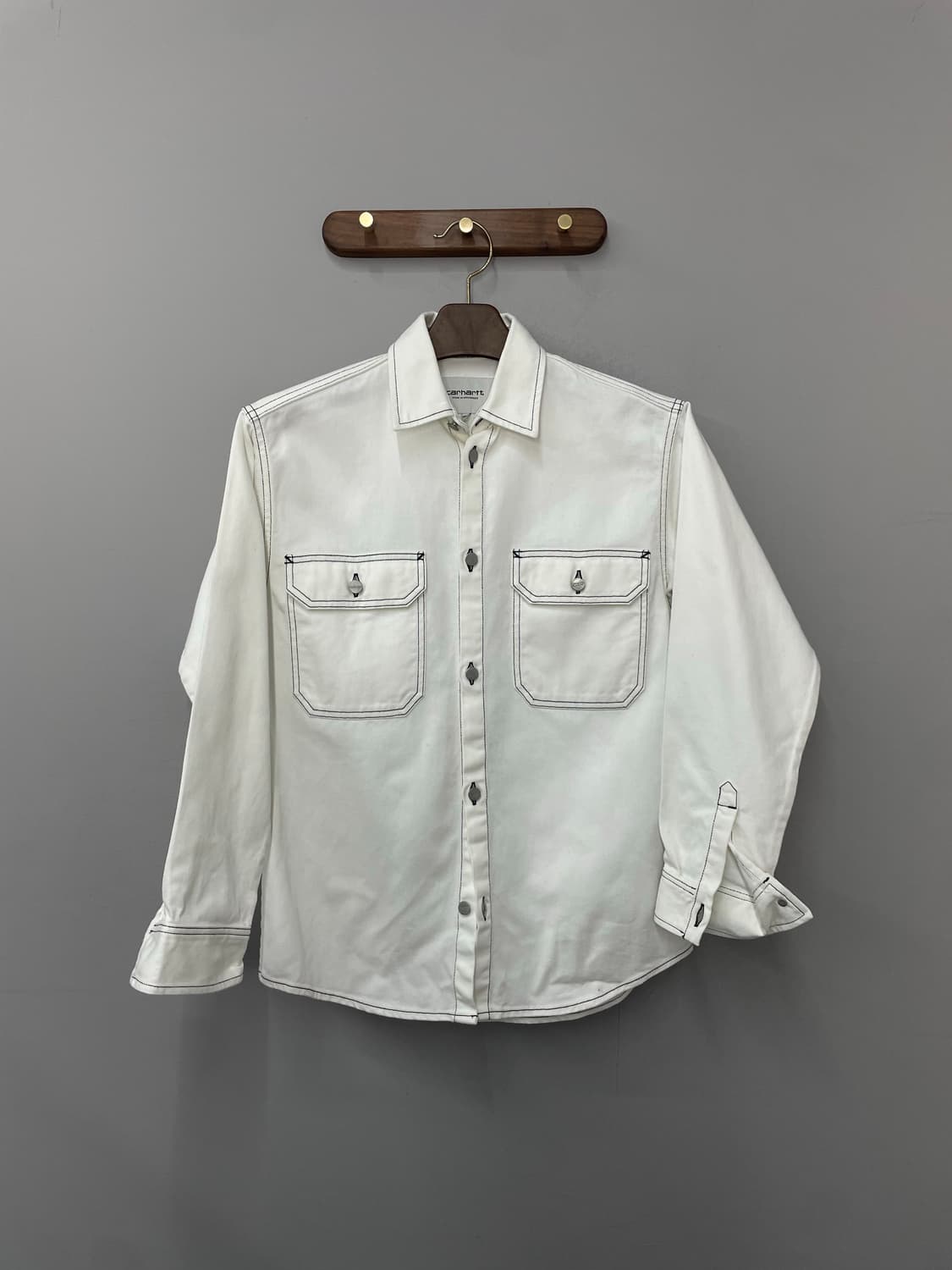 칼하트 화이트 워크 셔츠 H2425 상품이미지2