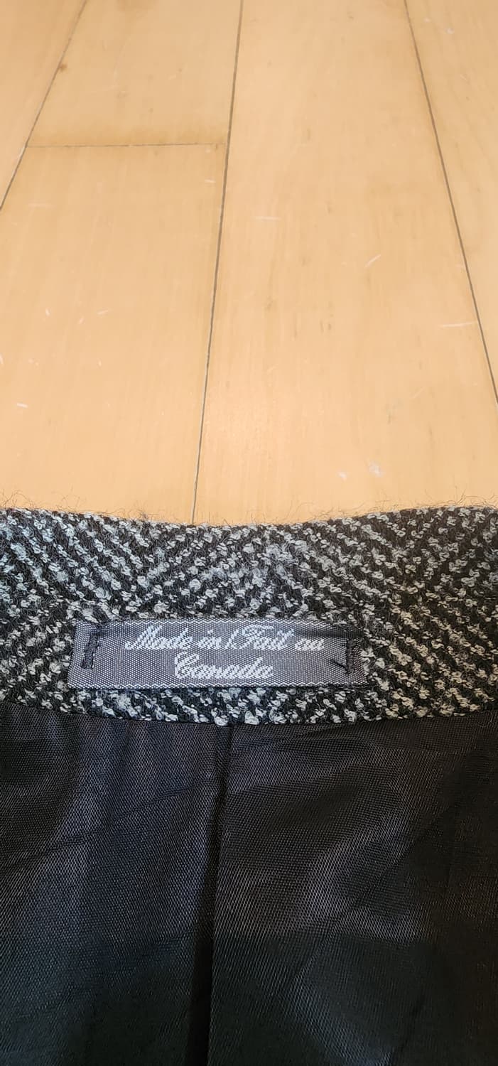 그레이 헤링본 3버튼 트위드자켓 XL 상품이미지6