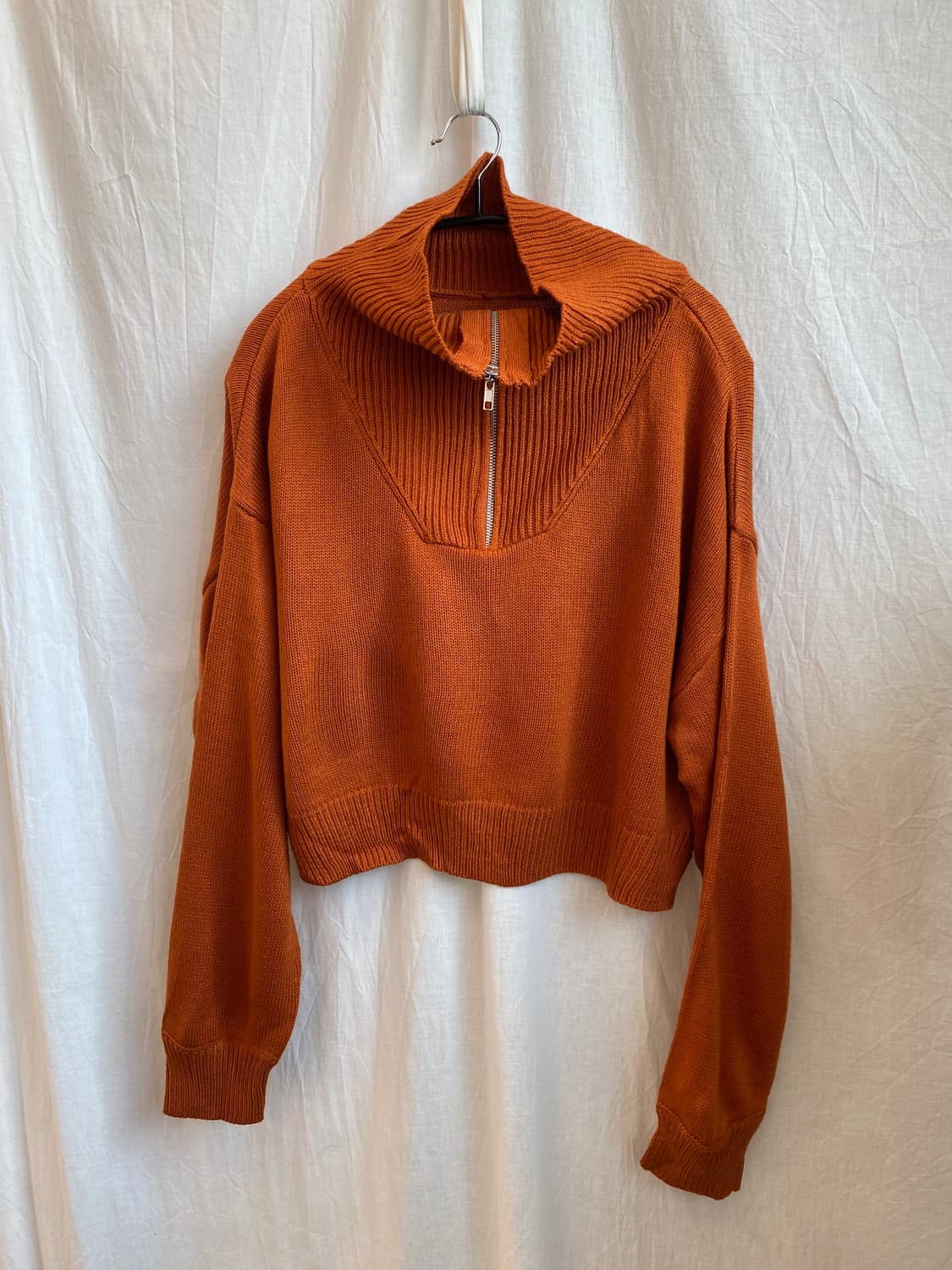 INGNI 오렌지 하프집업 니트(M) 상품이미지3