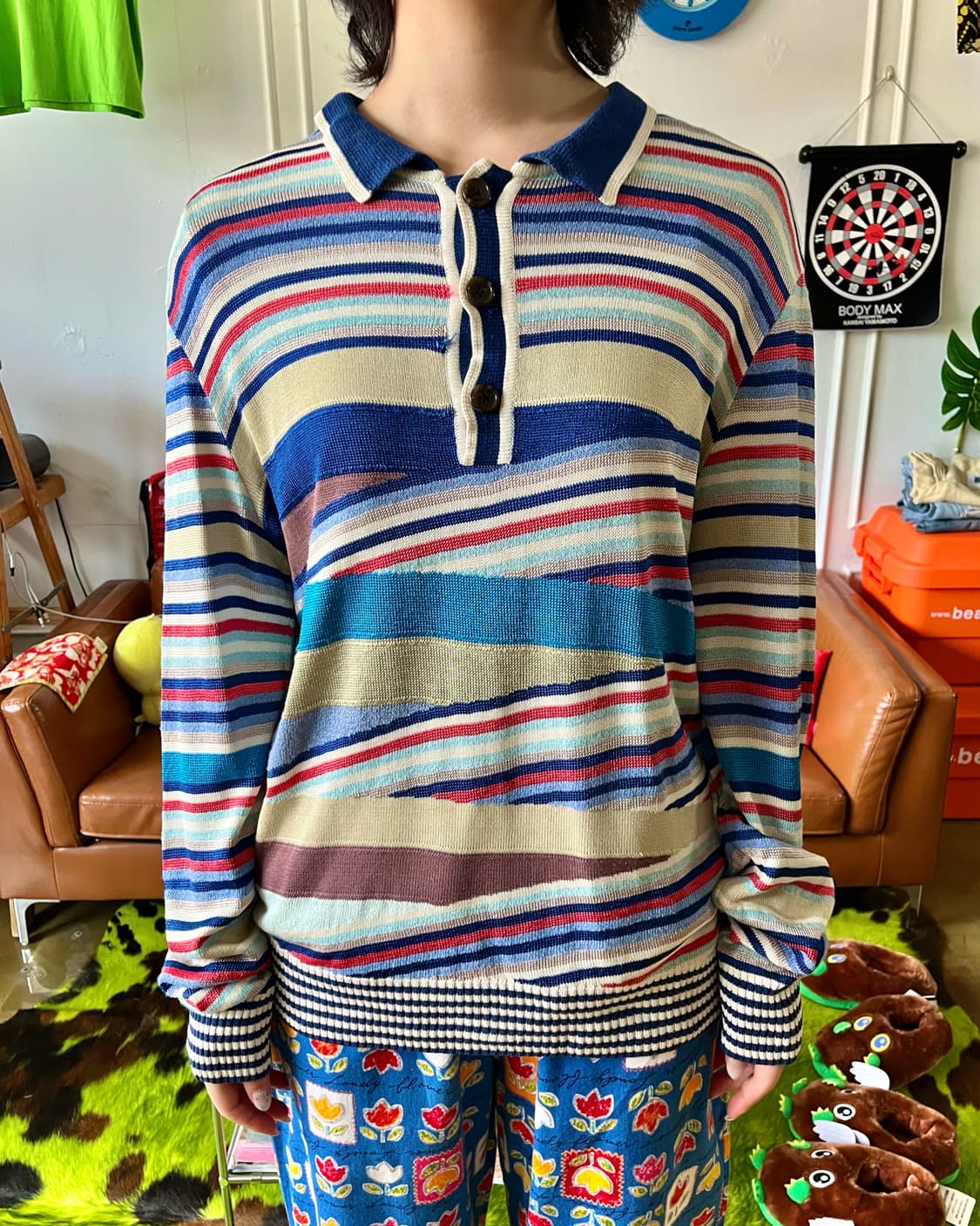 1990s MISSONI Italy Multi Color PK Knit 상품이미지2