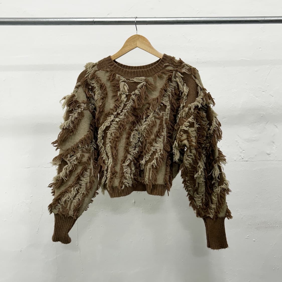 clear 보헤미안 러프컷 울 니트 상품이미지1