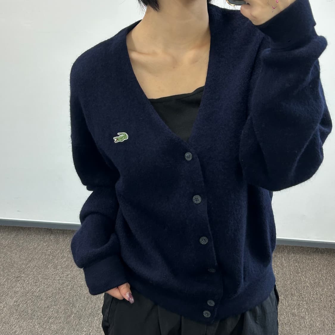 Lacoste 라코스테 네이비 니트 가디건 상품이미지1