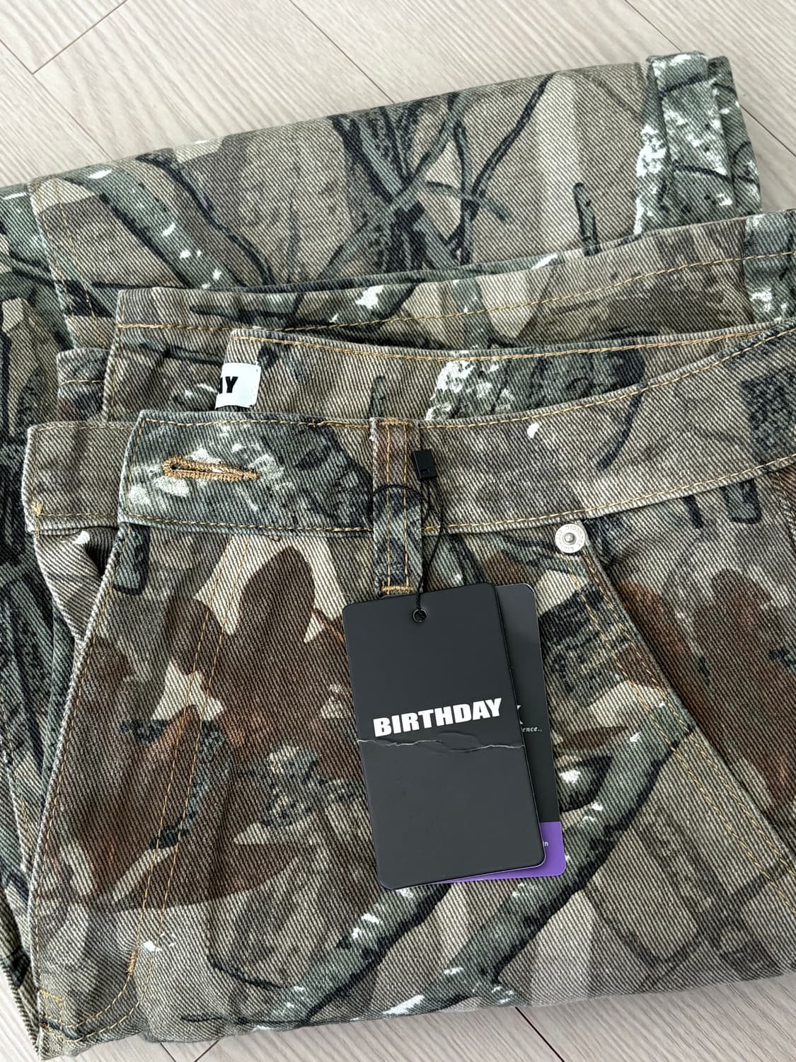 Birthday 리얼트리 패턴 카펜터 팬츠 M  상품이미지3