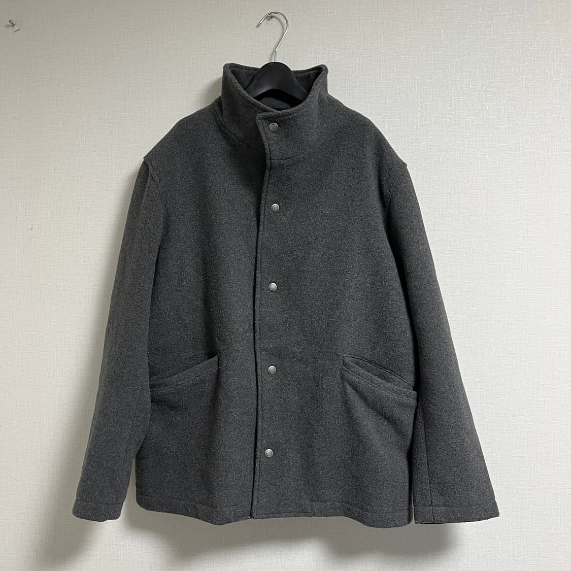 하이넥 하프코트 자켓 상품이미지3