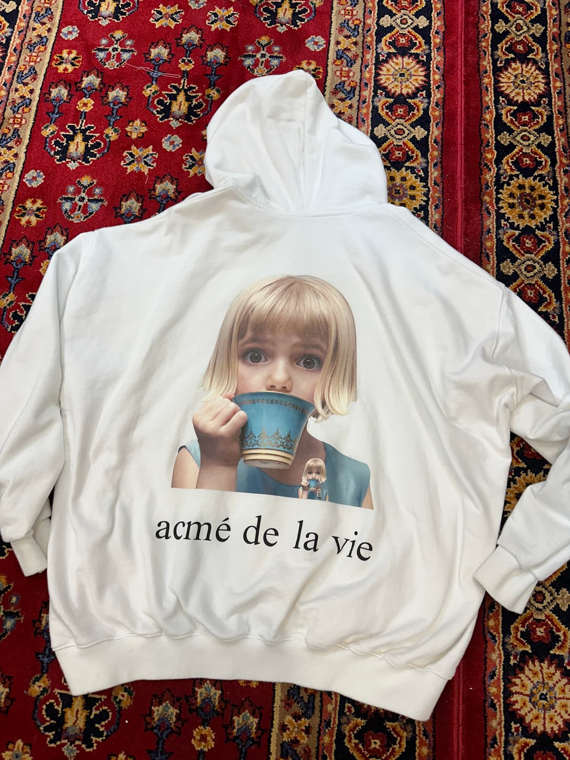 아크메드라비 그래픽 후드집업 화이트 상품이미지6