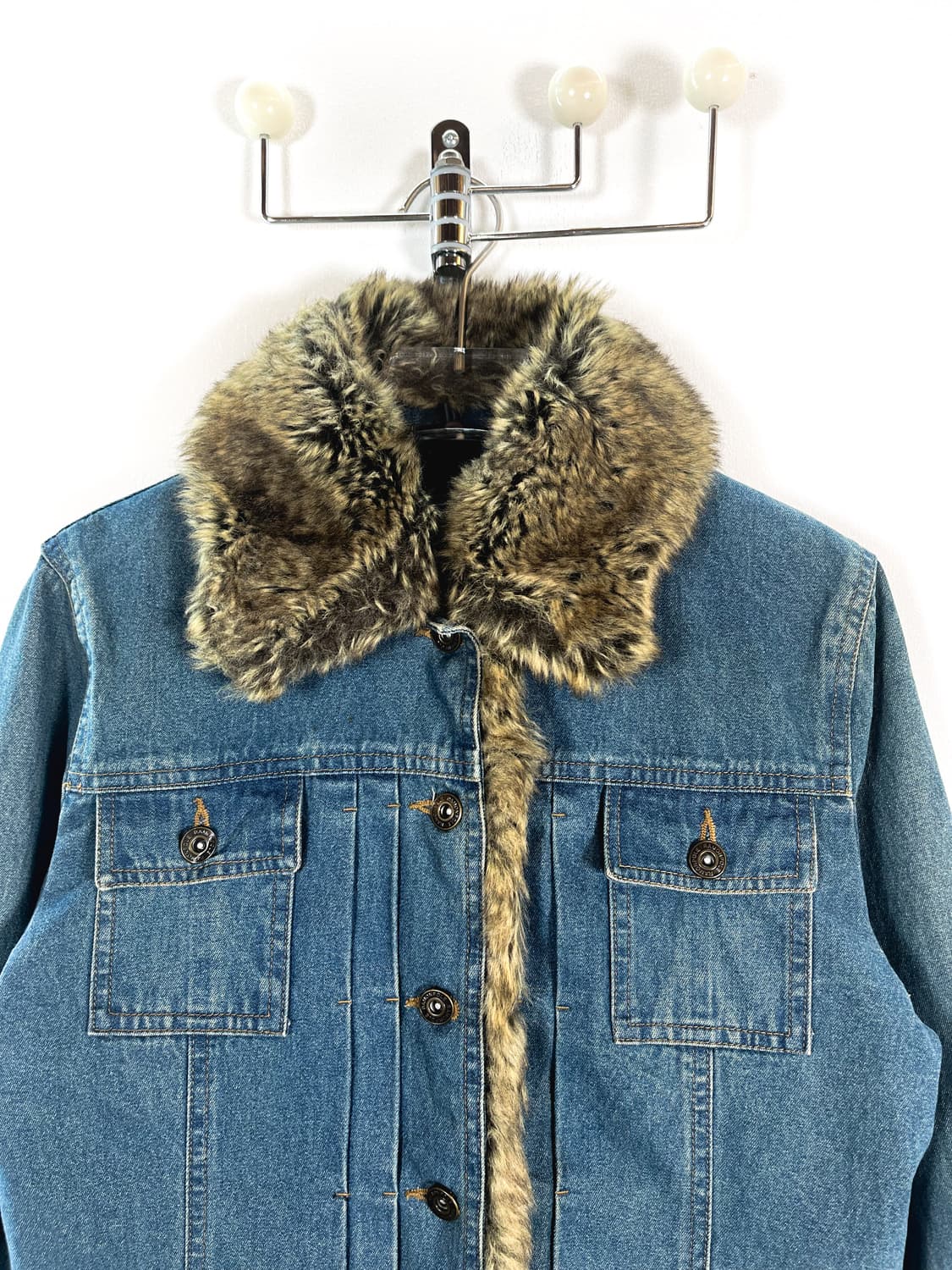 빈티지 퍼 데님 자켓 상품이미지5