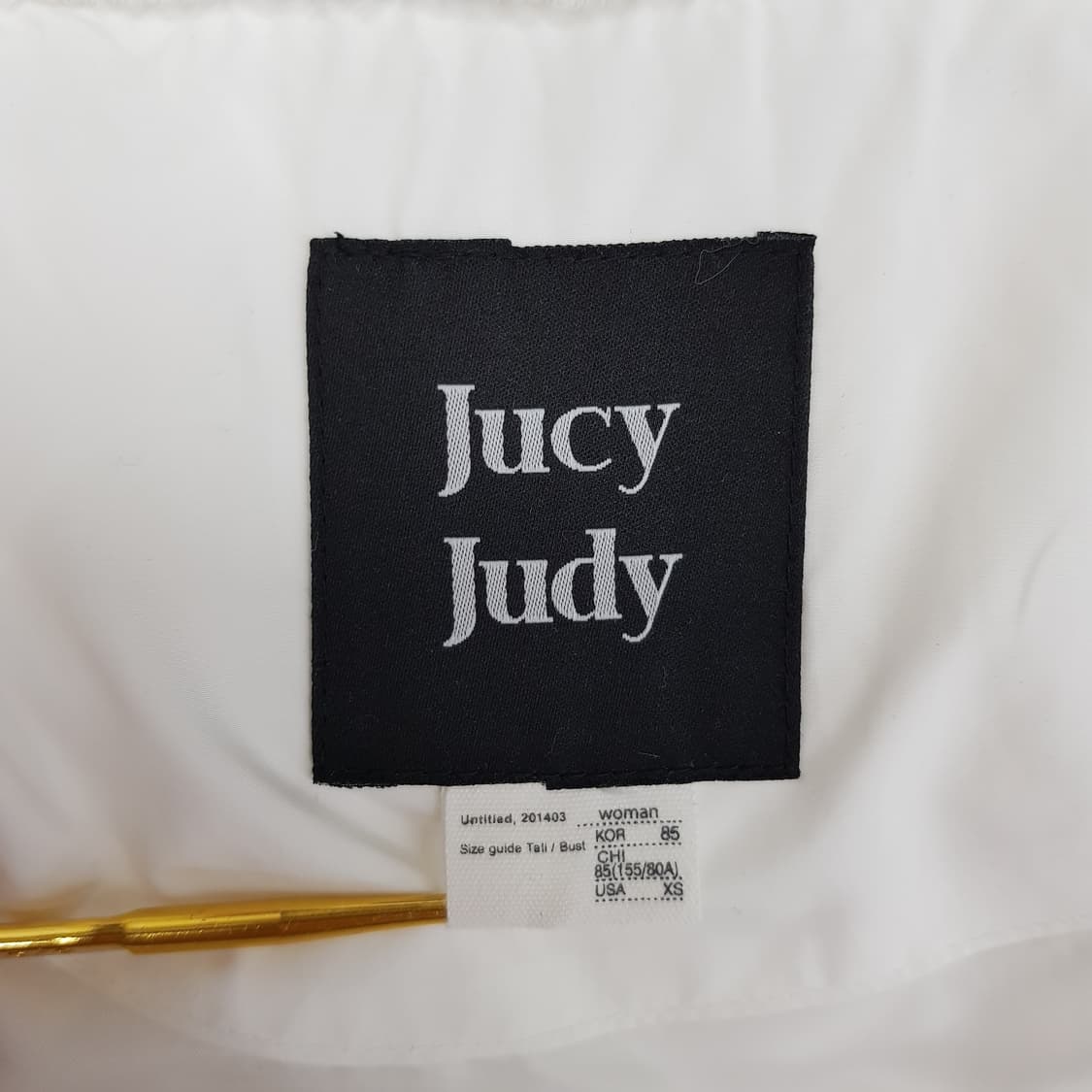 JUCY JUDY 2022 폭스 퍼 카라 덕다운 패딩  85사이즈 상품이미지7