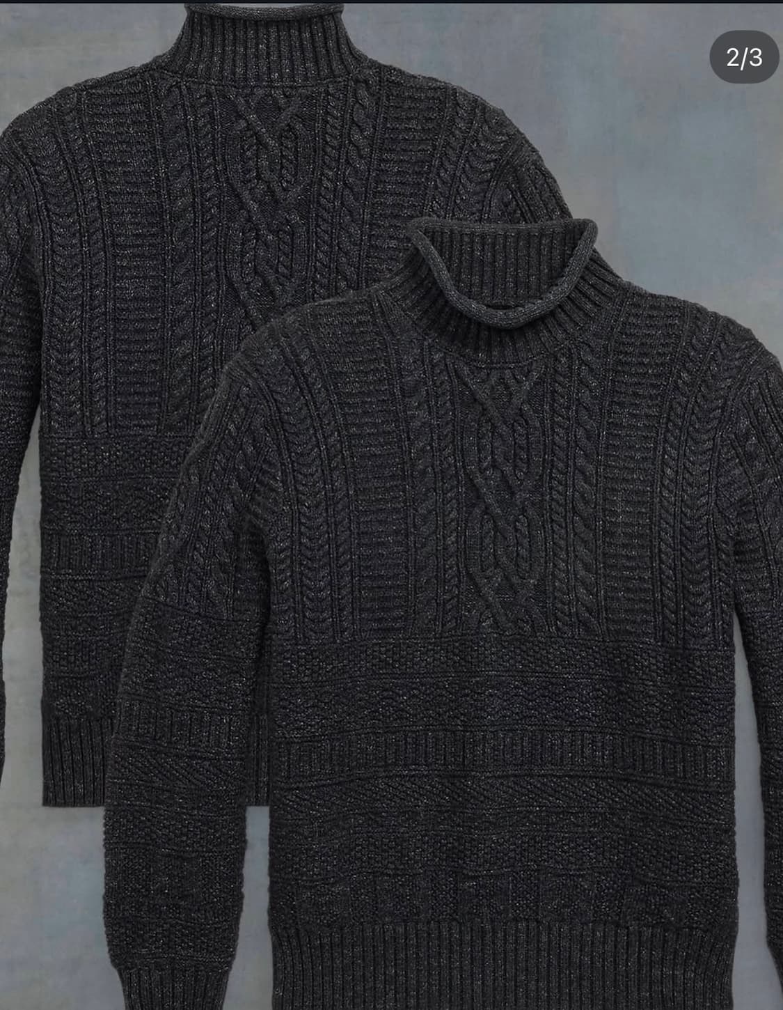 RRL 더블알엘 롤넥 피셔맨 스웨터 L 상품이미지1