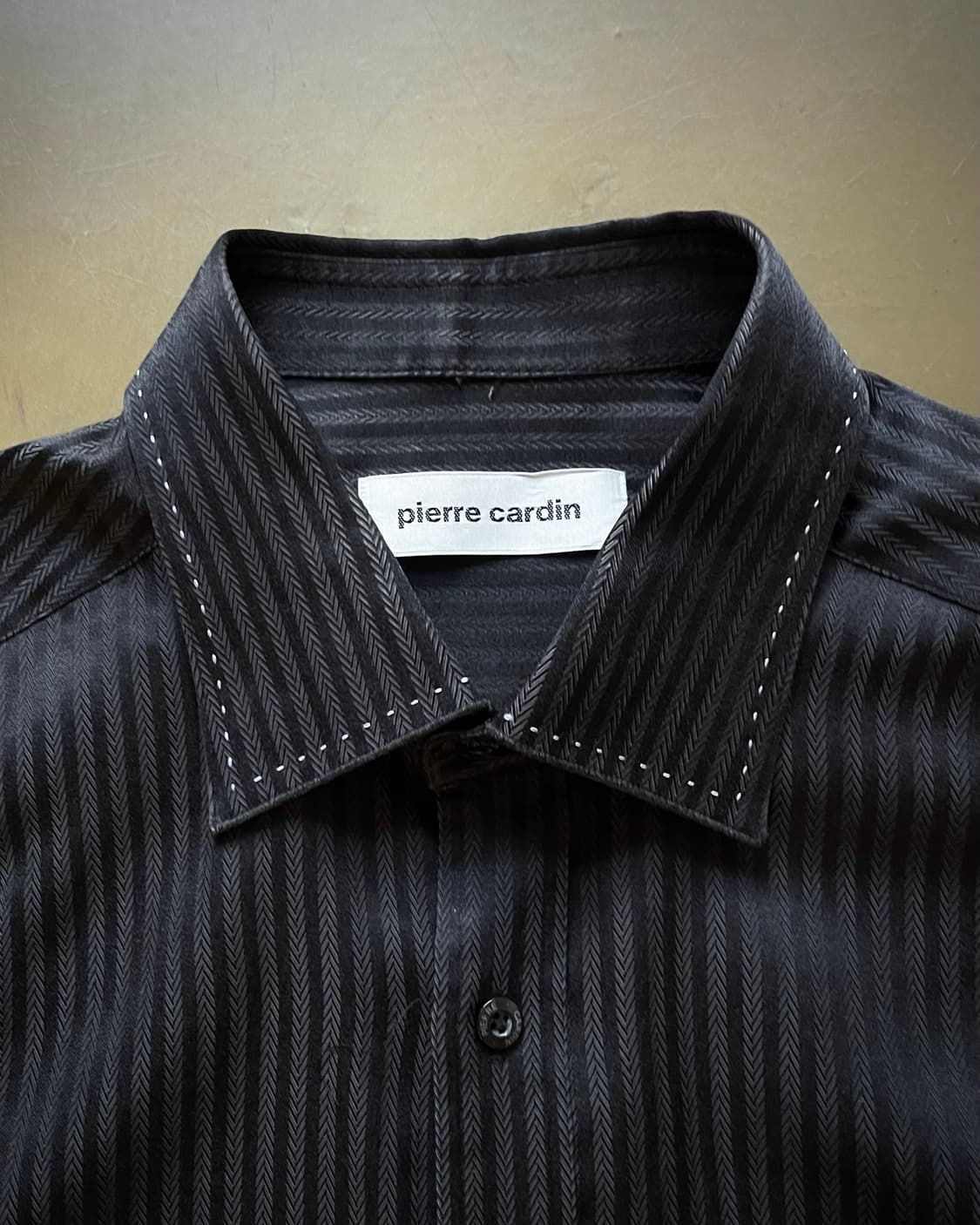 80-90s Pierre Cardin Black Stripe Shirt 상품이미지6