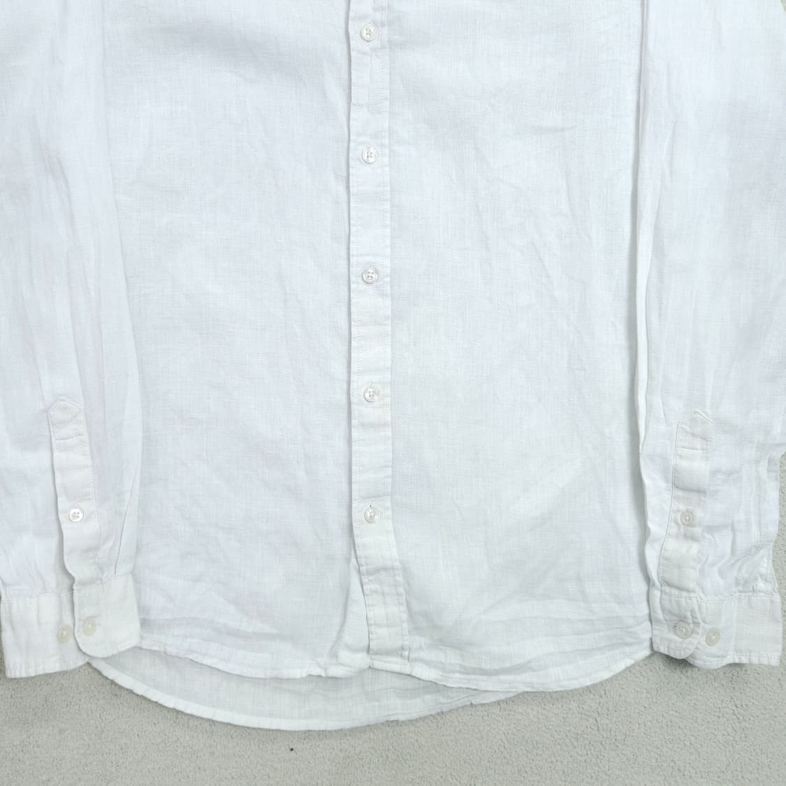 라코스테 린넨 화이트 셔츠 M 상품이미지4